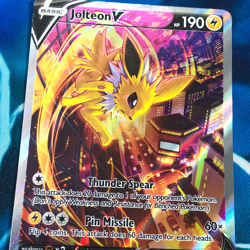 Jolteon V - SWSH183 - Full Alt Art Rare Black Star Promo - Pokemon Card - NM - Image 2