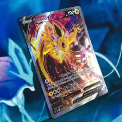 Jolteon V - SWSH183 - Full Alt Art Rare Black Star Promo - Pokemon Card - NM - Image 3