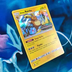 Alolan Raichu - SM72 - STAFF Prerelease Promo Rare Holo - Pokemon Card - LP - Image 3