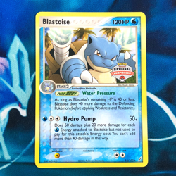Blastoise - 14/100 - National Championships Promo Rare - Pokemon Card - MP - Image 1