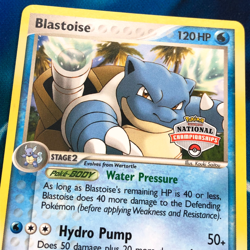 Blastoise - 14/100 - National Championships Promo Rare - Pokemon Card - MP - Image 2