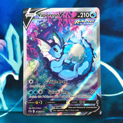 Vaporeon V - SWSH181 - Full Alt Art Rare Black Star Promo Pokemon Card - NM - Image 1