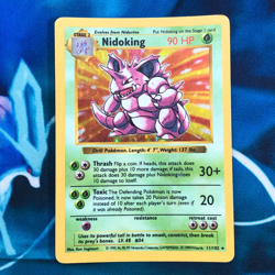 Nidoking - 11/102 - Shadowless Holo Rare Base Set 1999 - Pokemon Card - HP - Image 1