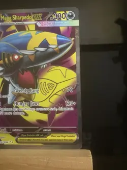 Mega Sharpedo ex 113/094 Phantasmal Flames Holo Ultra Rare Pokemon TCG Card - Image 3