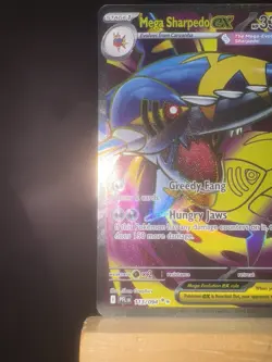 Mega Sharpedo ex 113/094 Phantasmal Flames Holo Ultra Rare Pokemon TCG Card - Image 5