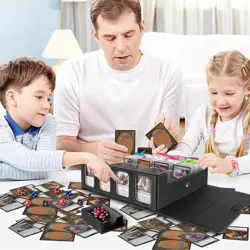 Card Storage Box 3200+ MTG Deck Box with 30 Colorful Divider, Commander Trading - Image 2