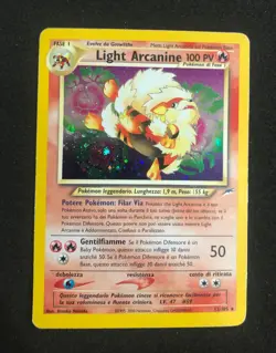 Pokemon TCG Light Arcanine Neo Destiny Holo Card 12/105 Unlimited Rare Italian - Image 2