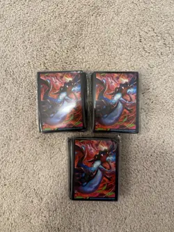 3X Phantasmal Flames UPC 65 Count Card Sleeves - (LOT OF 3)- Pokemon - Image 1