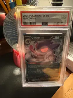 Pokemon TCG Gengar EX Temporal Forces Ultra Rare Card 104/162 PSA 9 - Image 3