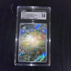 Pikachu - 218/SV-P Summer is Here! Campaign Promo Cards Holo Japanese CGC 10 - Image 1