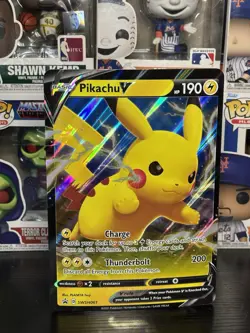 Pikachu V SWSH061 - Sword & Shield Black Star Promo Jumbo Pokemon Card - Image 1