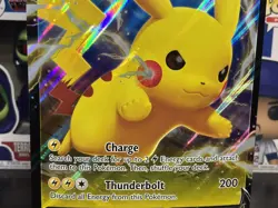 Pikachu V SWSH061 - Sword & Shield Black Star Promo Jumbo Pokemon Card - Image 3