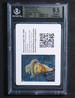 Vincent Van Gogh Portrait Code Card BGS 9.5 Gem Mint Pokemon Collaboration 2023 - Image 1