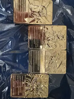 Burger King Pokemon Gold Cards Charizard Pikachu Mewtwo and Poliwhirl Lot - Image 4