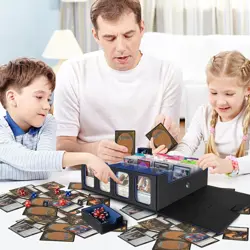 3200+ Trading Card Storage Box with Commander Display, 4-Row TCG Card Box with P - Image 2