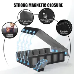 Trading Card Storage Box with Commander Display, 5-Row Deck Case with Removable - Image 4