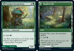 Tangled Florahedron // Tangled Vale - Zendikar Rising - English - NM - MTG - Image 1