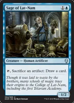 Sage of Lat-Nam - Dominaria - English - NM - MTG - Image 1
