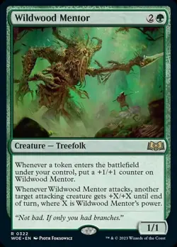 Wildwood Mentor - Wilds of Eldraine - English - NM - MTG - Image 1