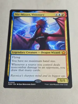 Magic: The Gathering - Foundations - Niv-Mizzet, Visionary 0123 Mythic Rare - NM - Image 1