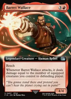 1x Barret Wallace ~ Extended Art - Foil NM-Mint, English Final Fantasy MTG Magic - Image 1