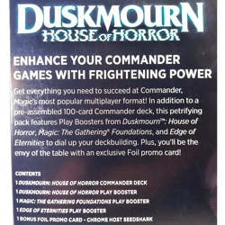 Magic: The Gathering HUANTS AND HORRORS COMMANDER PACK Duskmourn Death Toll, New - Image 3