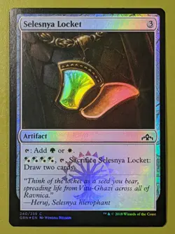 FOIL Selesnya Locket x1 Guilds of Ravnica 1x Magic the Gathering MTG - Image 1