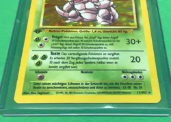 1st Edition Nidoking 11/102 - NM - Holo Rare - Base Set Pokemon Card - GERMAN - Image 3