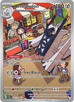 Archaludon 155/142 - SV07: Stellar Crown (SCR) Illustration Rare Pokemon TCG NM - Image 1