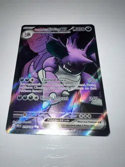 Team Rocket's Nidoking ex 216/182 Pokemon SV Destined Rivals Full Art Ultra Rare - Image 3