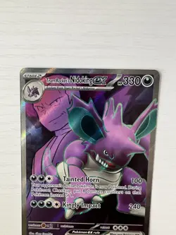 Team Rocket's Nidoking ex 216/182 Pokemon SV Destined Rivals Full Art Ultra Rare - Image 5