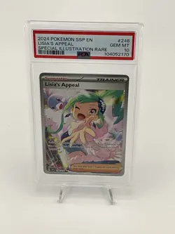 2024 Pokemon Lisia's Appeal 246/191 Special Illustration Rare PSA 10 Gem Mint - Image 1