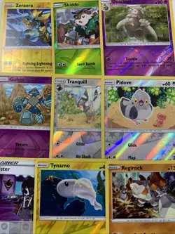 Pokemon TCG Mixed Holo/Reverse Holo Lot Of 9 Tynamo, Regirock, Golett - Image 1