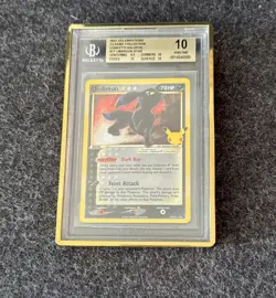 BGS PRISTINE 10 2021 Pokemon Celebrations Classic Coll Umbreon-Gold Star #17 - Image 1