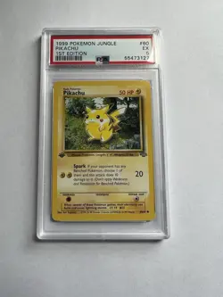 1999 Pokemon Jungle 1st Edition PIKACHU #60/64 PSA 5 🔥 - Image 1