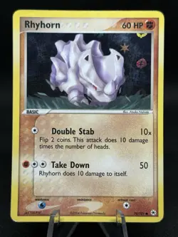 Rhyhorn 70/101 HP Reverse Holo Common EX Hidden Legends 2004 Pokemon TCG - Image 1