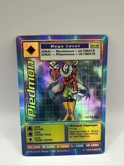 1999 Digimon Digital Monsters Trading Card Game 1st Edition Piedmon (Holo) Foil - Image 1