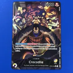 One Piece OP04-058 Crocodile | Leader Alt Art English Parallel ENG CCG CARD - Image 1