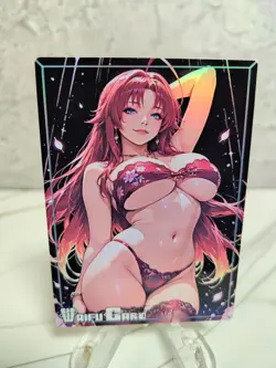 Rias Gremory Trading Card Waifu Goddess Story Anime Girl holo Karte Manga Full - Image 1