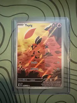 Tepig IR 096/086 White Flare English Pokemon Scarlet & Violet Card - Image 1