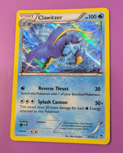 Pokemon TCG card - Clawitzer 24/141 - Holo - XY Furious fists - Image 1