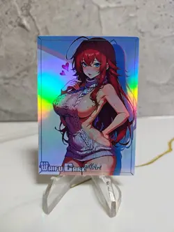 Rias Gremory Trading Card Waifu Goddess Story Anime Girl holo Karte Manga Art - Image 1