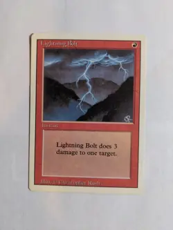 Lightning Bolt Normal English Revised Magic Card MTG Card ww001 - Image 1