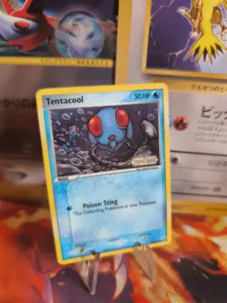 Pokemon Karte Card Tentacha Tentacool Ex Legend Maker Reverse Stamp Holo Mint - Image 1