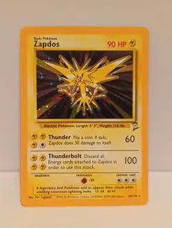 Zapdos - 20/130 Base Set 2 Holo Rare - NM - Pokemon TCG WOTC Vintage Card 1999 - Image 5