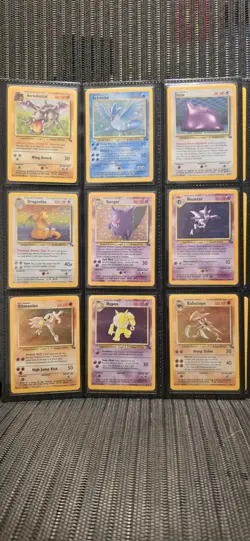 100% Complete MASTER FOSSIL Set 62/62 -Pokemon Cards 1999 Vintage NM-MP - Image 2