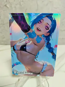 Jinx Trading Card Waifu Goddess Story Anime Girl holo Karte Manga Full Art - Image 1