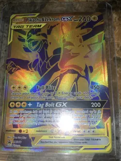Pokemon TCG Pikachu Zekrom GX Sun & Moon SM248 Holo Promo Card NM Condition - Image 1