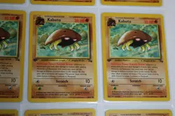 Pokemon Kabuto 1st Edition Fossil WOTC TCG Common Card #50/62 LOT OF 15 MOST NM - Image 5