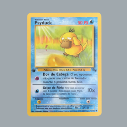 Card Pokemon Portuguese - Psyduck 53/64 1st Edition Fossil Ultra Rare Low Pop - Image 2